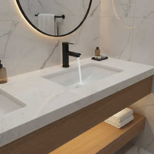 Robinets de salle de bains robinets mélangeurs chauds et froids vanité salle de bains cuisine robinets d&rsquo;évier de salle de bains montés sur le pont (tuyau non inclus)