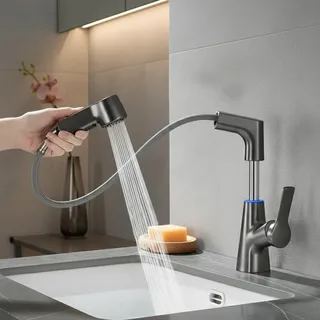 Robinet de lavabo de salle de bains ZEXEF avec capteur 360 ° Mélangeur…