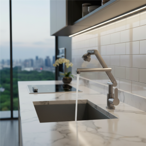 ZEXEF robinet de lavabo de salle de bains avec capteur évier de cuisine universel chaud et froid ménage double Mode bras robotique de Bidet rotatif