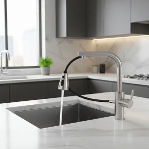 Buse de pulvérisation de robinet extractible de cuisine, 3 Modes ABS, économie d&rsquo;eau, lavabo de salle de bains, évier, pomme de pulvérisation de douche pour connexion 1/2&Prime;