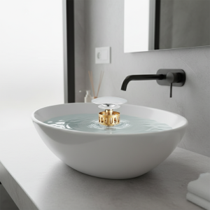 Couvercle de filtre à noyau rebondissant en cuivre avec panier, vidange de lavabo de douche, piège à bouchon de salle de bains, attrape-cheveux, accessoires de robinet de lavabo Couvercle de filtre à noyau rebondissant en cuivre avec panier, vidange de lavabo de douche, piège à bouchon de salle de bains, attrape-cheveux, accessoires de robinet de lavabo