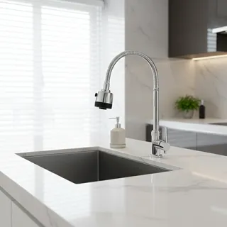 Robinet de cuisine Tube universel grand coude