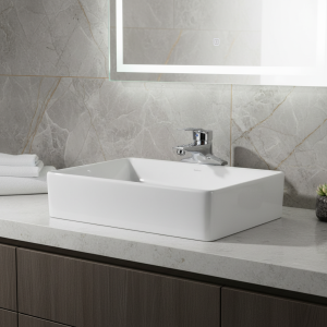 Robinet de ark à poignée unique, installation à double trou, eau chaude et froide, robinet de centre commercial Robinet de ark à poignée unique, installation à double trou, eau chaude et froide, robinet de centre commercial