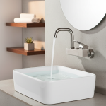 Robinet de lavabo robinet d&rsquo;évier mural salle de bains robinet unique robinet de mélange chaud et froid évier robinet pivotant universel