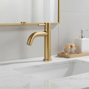 Robinet de lavabo de salle de bains 1/2 pouces, en acier inoxydable 304, robinet d&rsquo;eau froide simple, or noir, robinet d&rsquo;évier de remplacement, accessoires de salle de bains