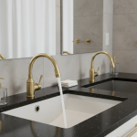 ZAPbagBasin-Robinet de Lavabo à Bec Flexible pour Maison, Évier de Navire, Monté sur le Pont, Chaud et Froid, F/05