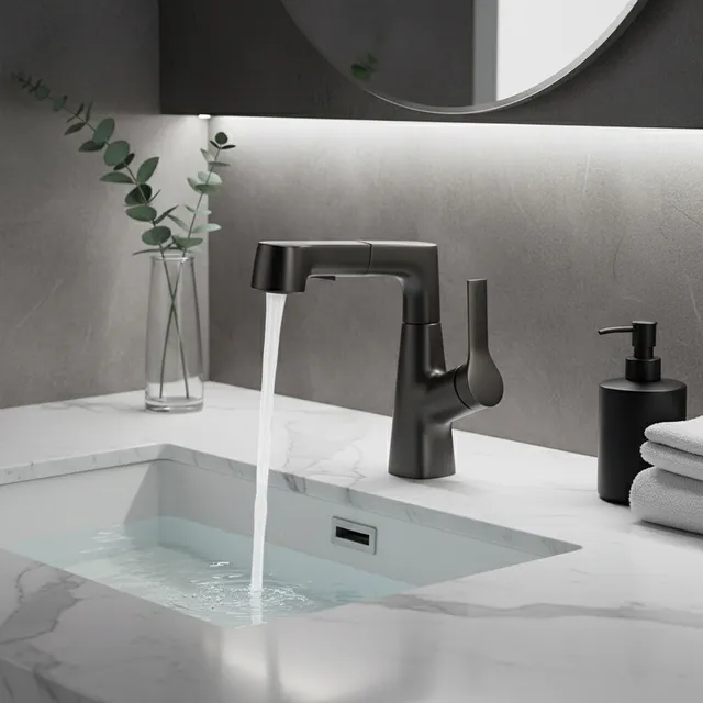 Robinet de salle de bains de Type extractible rotatif