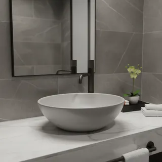 Robinet de salle de bains en laiton noir