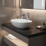 Robinet sanitaire de salle de bains haut de gamme, lavabo de balcon à refroidissement unique, lavabo de salle de bains, robinet de lavage des mains sur comptoir