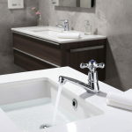 Robinet d&rsquo;évier de lavabo en alliage de Zinc, robinet d&rsquo;évier monotrou mélangeur chaud-froid, robinet de lavage, accessoires de salle de bains d&rsquo;hôtel, articles ménagers, robinet de cuisine