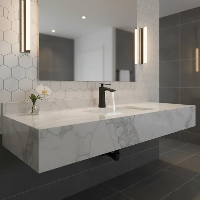 Mélangeur de lavabo robinet d'eau froide et chaude…