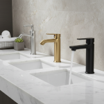 Becola Chrome Basin Faucet Modern Gold Deck Mounted Bathroom Faucet Black Decorative Bathroom Sink Wash Faucet