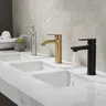 Becola Chrome Basin Faucet Modern Gold Deck Mounted… – vue 1