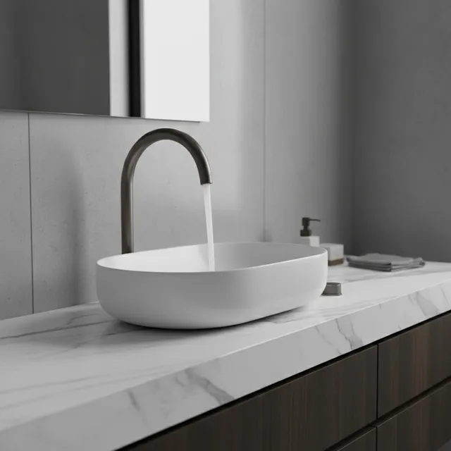 Robinet de lavabo en laiton pour salle de bains