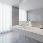 HOBasin-Évier Rotatif Blanc à Levier Unique, Affichage Numérique Froid et Chaud