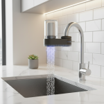Purificateur d&rsquo;eau du robinet de cuisine, filtre à eau pour évier, filtre en céramique amovible et lavable, Filtration de salle de bains, pulvérisateur de Purification