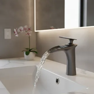 Robinet de lavabo cascade