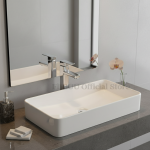 Filles d&rsquo;évier en céramique au-dessus du comptoir, bol d&rsquo;évier en céramique, ark, seau à main, ark supérieur, bol de lavage en porcelaine