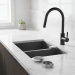 Bouchon d&rsquo;évier en acier inoxydable, couvercle de trou, couvercles décoratifs, joint de proximité, accessoires de cuisine, HOKitchen