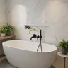 Mélangeur de douche de baignoire basse chromé – vue 1