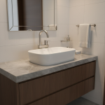 Robinet de salle de bains en acier inoxydable, robinet de lavabo, robinet mitigeur froid et chaud, robinet à poignée unique à 2 trous, accessoire de salle de bains