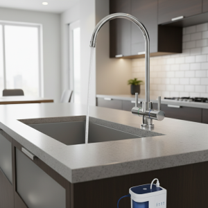 Ensemble de robinets à Double sortie en acier inoxydable, purificateur d&rsquo;eau, robinet de cuisine RO, robinet à Double entrée et sortie, tuyau de connexion de 1/4 pouces