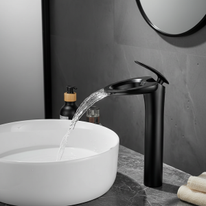 Robinet d&rsquo;eau froide et chaude à trou unique, robinets de centre commercial, Cascade moderne blanche, F/05, 855965