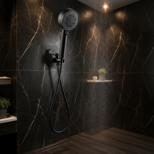 Robinet d&rsquo;évier de salle de bains, pomme de douche haute pression, 5 Modes réglables avec tuyau d&rsquo;économie d&rsquo;eau, arrêt à une touche, accessoires de salle de bains