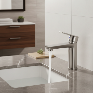 Robinet en acier inoxydable, eau chaude et froide, double commande, robinet d’évier de salle de bains, anti-éclaboussures pour la maison, armoire de cuisine, lavabo, maison Robinet en acier inoxydable, eau chaude et froide, double commande, robinet d’évier de salle de bains, anti-éclaboussures pour la maison, armoire de cuisine, lavabo, maison