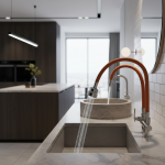 Nouveau Robinet mural de cuisine et de salle de bains, tuyau d&rsquo;eau d&rsquo;extension rotatif à froid unique, robinet de prévention des antigel et des fissures