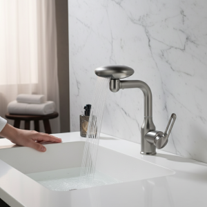 Bassin cascade multifonctionnel avec rotation à 360 °, robinet de lavage, pulvérisateur d’eau chaude et froide, évier de centre commercial, 4 modes Bassin cascade multifonctionnel avec rotation à 360 °, robinet de lavage, pulvérisateur d’eau chaude et froide, évier de centre commercial, 4 modes