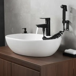 Robinet à poignée unique en laiton avec pommeau de douche
