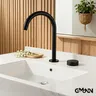 Robinet de lavabo noir mat à 2 trous – vue 1