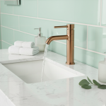 Robinet de lavabo de salle de bains torsadé à 360 degrés, robinet d&rsquo;évier monotrou, or Rose brossé, or brossé, Chrome, noir, métal pistolet, blanc