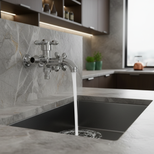 Robinet d&rsquo;évier mural de cuisine G1/2, robinet d&rsquo;eau, lavabo à main, articles ménagers, robinet à poignée unique, accessoires de salle de bains
