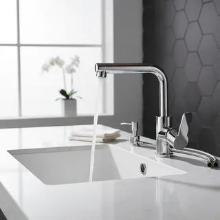 Robinet en acier inoxydable chromé