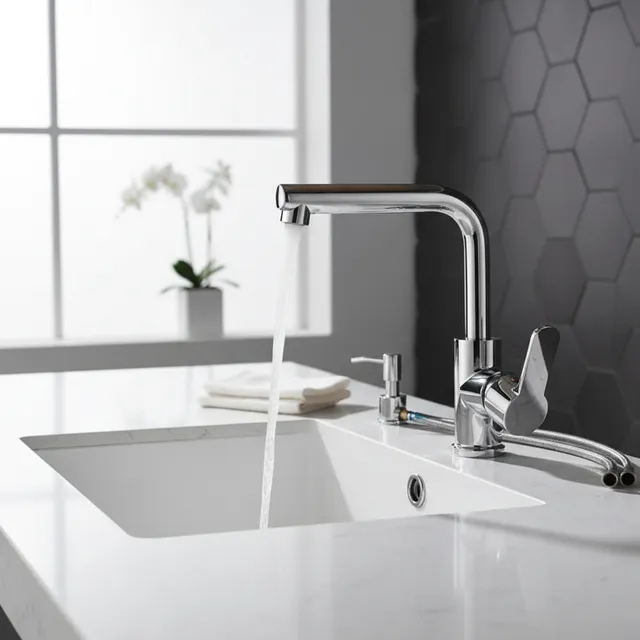 Robinet en acier inoxydable chromé