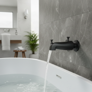 Bassin d&rsquo;eau chaude et froide pour tube de cuivre de 1/2 pouces avec inverseur de douche