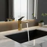 Mitigeur lavabo monocommande laiton brossé mat bec… – vue 1