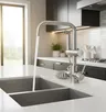 Tête d'évier de cuisine rotative avec pulvérisateur… – vue 1