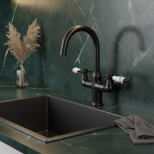 Robinet de cuisine mural en laiton noir, robinet d’eau HOMop, robinets de jardin, ark, machine à laver Robinet de cuisine mural en laiton noir, robinet d’eau HOMop, robinets de jardin, ark, machine à laver