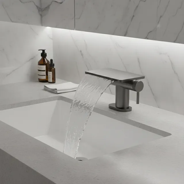 Robinet de Lavabo à une Poignée en Laiton de Qualité…