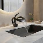 Cascade Créative en Laiton Massif, Sortie d&rsquo;Eau, Robinet de Centre Commercial, Montage sur Pont, Eau Froide et Chaude, Nouveau Cran Assad