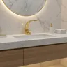 Robinet de lavabo de bain doré – vue 1