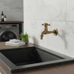 YANKSMART robinets muraux Antique Bronze décoratif extérieur robinet de jardin Machine à laver Torneira petit robinet seulement robinets froids