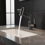 Robinet de lavabo LED à affichage numérique 360 °   Pulvérisateur à jet multifonction rotatif, mélangeur d&rsquo;évier d&rsquo;eau chaude et froide, robinet de lavage pour salle de bains