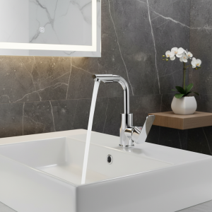 Robinet de salle de bains, lavabo d&rsquo;eau chaude et froide domestique 2 en 1, lavabo universel pour lavabo de légumes, robinet d&rsquo;eau chaude et froide