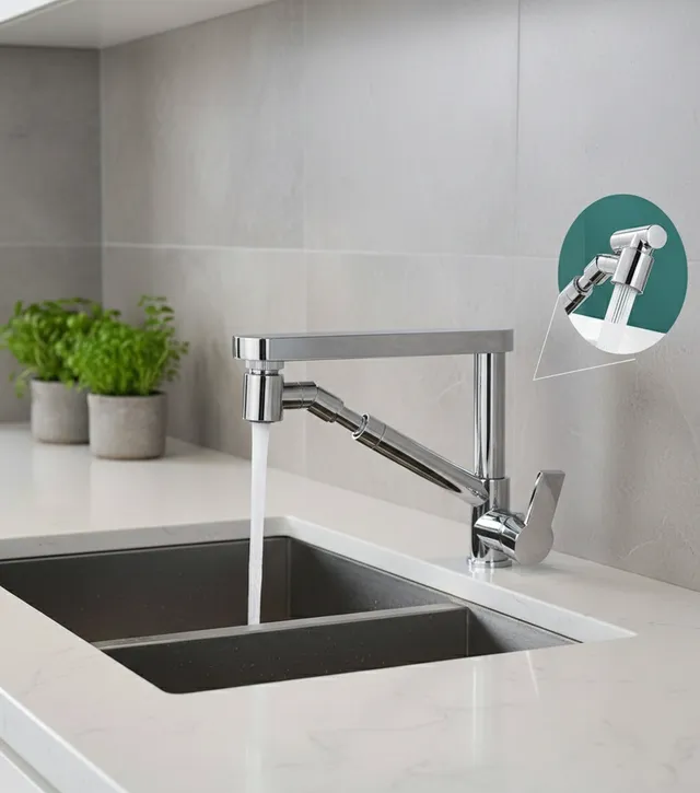 Bras robotique pivotant universel rétractable