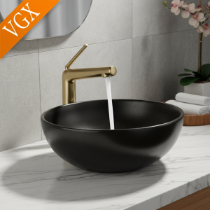 VGX – robinets de salle de bains dorés de luxe, mitigeur de lavabo, robinet de lavabo gastronomique, robinet d’eau chaude et froide en laiton chromé noir brossé VGX – robinets de salle de bains dorés de luxe, mitigeur de lavabo, robinet de lavabo gastronomique, robinet d’eau chaude et froide en laiton chromé noir brossé