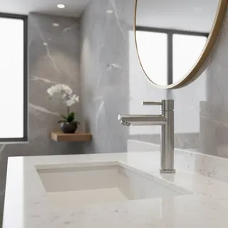 Robinet de lavabo 1/2 pouces en acier inoxydable 304